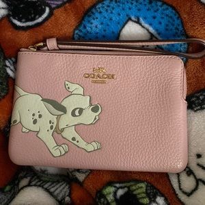 Coach disney dalmation wristlet